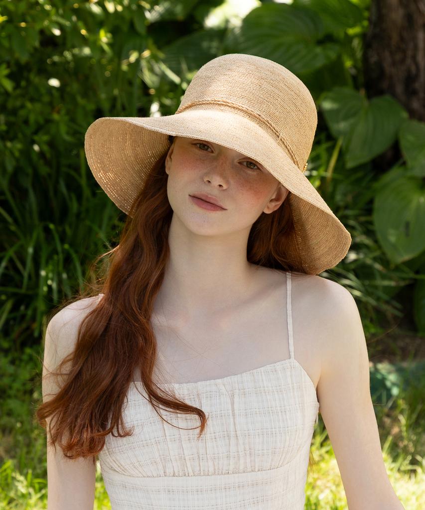 Tatiana Hazel Raffia String Ribbon Cloche Hat Ht8189 Standard (Brim Length 10Cm)