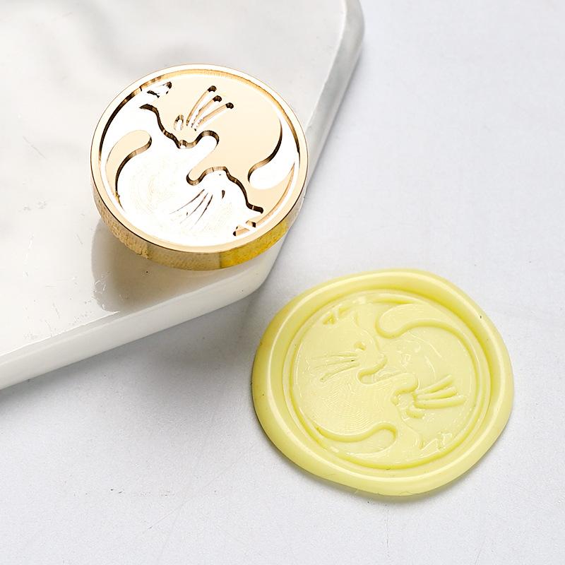 Wholesale Retro Vintage Wax Seal Stamp Sealing Wax Stamp Head For Wedding Invitation Gift Packaging Cards Scrapbooking Stamps