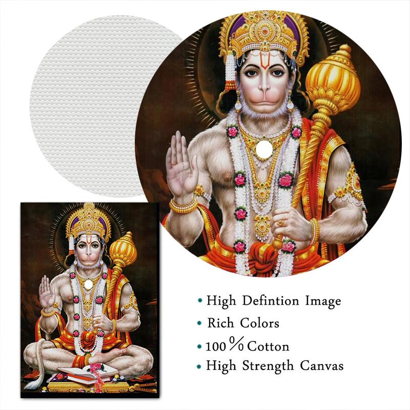 Hanuman God Balaji Bajrang Oil Painting On Canvas Posters and Print Scandinavian Wall Art HD Picture For Living Room Home Decor