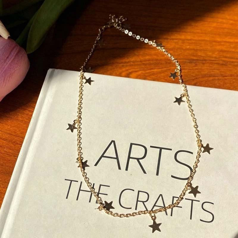 Vintage Multi-Layer Stacking Necklace - Women's Luxury Seaside Clavicle Chain, French-Style Accessory.