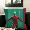 CR7-Ronaldo Football  Pillow Case Square Double-Sided Sofa Cushion Cover Bedroom Bedside Pillow