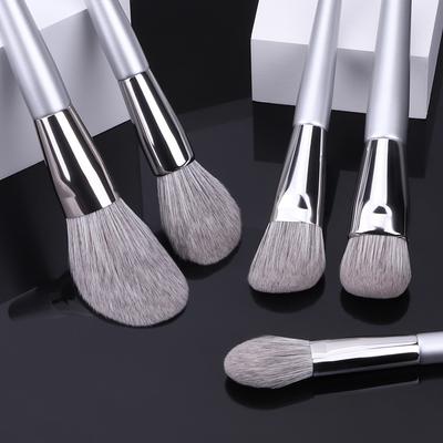 12PCS Makeup Brushes Kit Professional Natural Goat Hair Foundation Powder Contour Eyebrow Eyeshadow Lip Make Up Tools