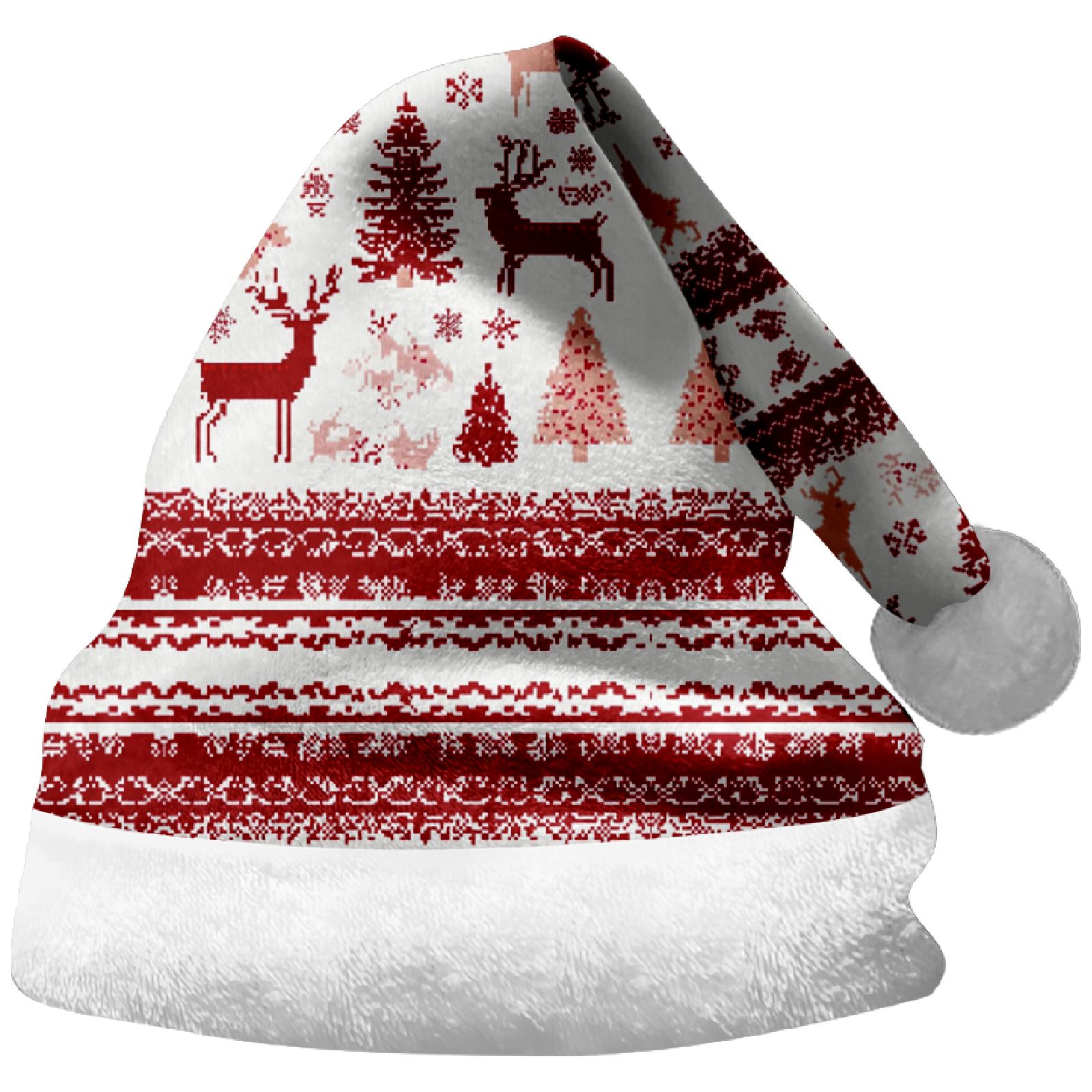 

Забавные рождественские шапки, товары для рождественской вечеринки, праздничные шапки S красный