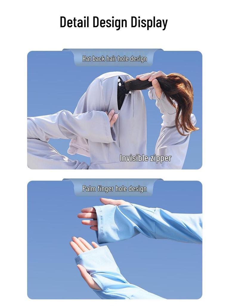 Women's Hooded UV Protection Cycling Jacket - Lightweight & Breathable