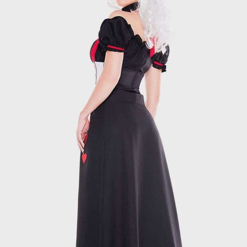 European and American Halloween Cosplay Red Queen Dress - Inspired by Alice In Wonderland's Red Heart Princess Queen