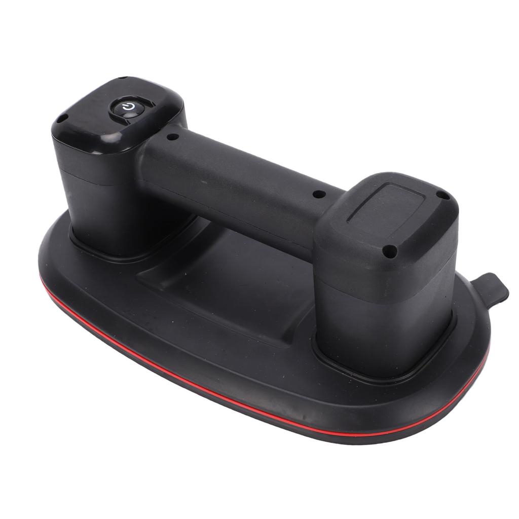 Electric Vacuum Suction Cup LCD Display Dual Motor Cordless Glass Lifter 660lb 300kg Suction Force Black