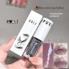 Cappuvini Clear Grey Purple Lip Gloss Hydrating Drying Lips Mirror Lip Glaze Tint Plumper Moisturizing Crystal Lip Oil Makeup