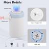 CKCLR Electric Vacuum Storage Bag Pump, 1500mAh Battery Portable Air Pump, 20W Electric Air Pump for Inflatable Paddling Mattresses Pool Beach Toys