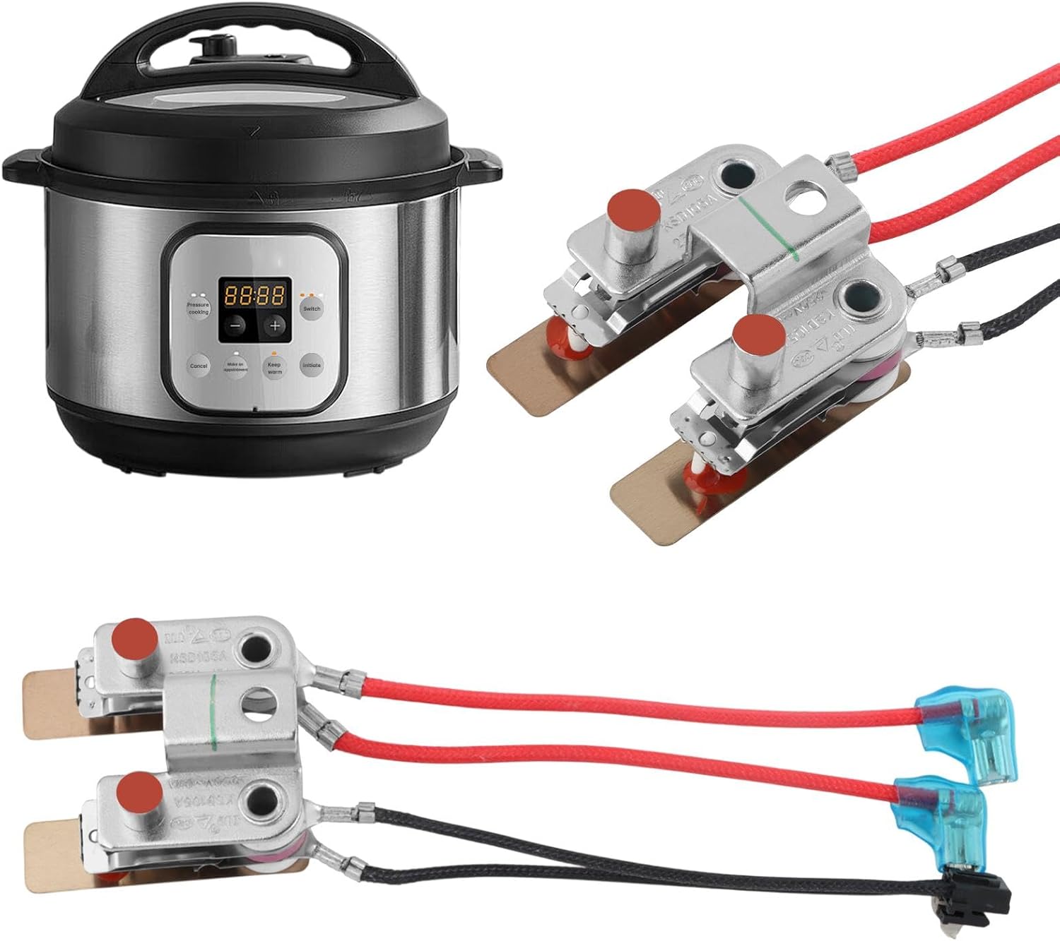 

2 Pcs Pressure Sensor Replacement,Electric Rce Cooker Pressure Switch for Electric Rice Cooker, Multi-purpose Pot and Universal Heating Accessories