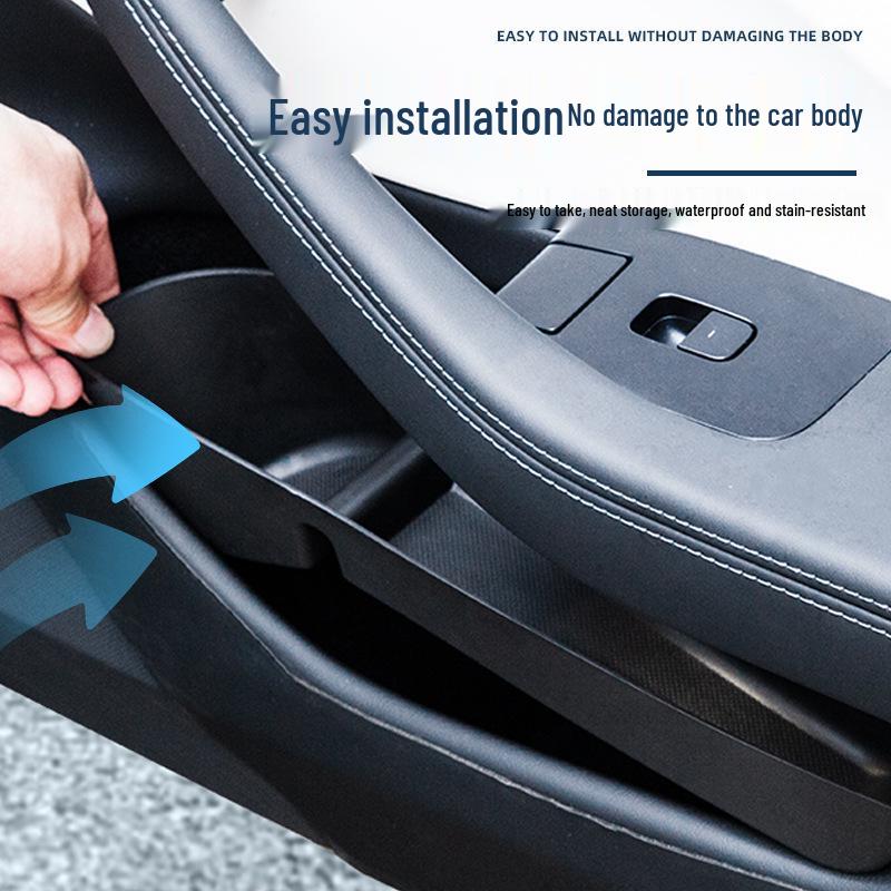 Tesla Model 3 Highland 4-Piece TPE Waterproof Door Storage Box Set