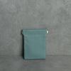 Top Layer Cowhide Earphone & Data Cable Storage Bag with Card Holder & Spring Clip Coin Purse