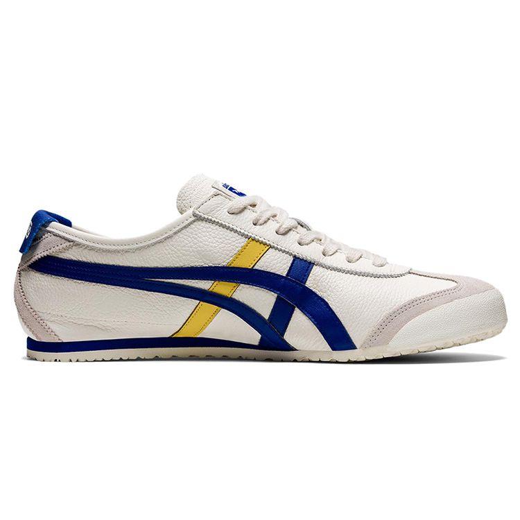 ONITSUKA TIGER Mexico 66 Round Toe Lace-Up Sports Shoes Unisex Sneakers White Blue Yellow 1183A201-112