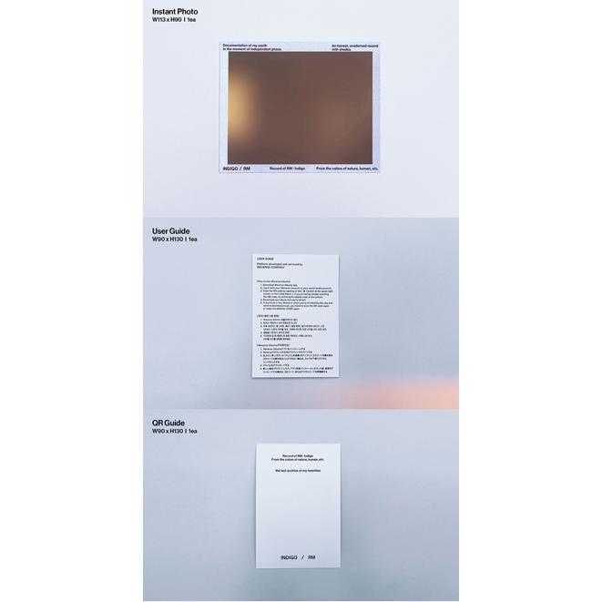 BTS RM 'INDIGO' Book Edition / Weverse Album