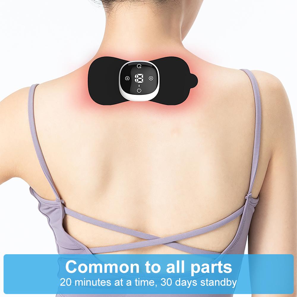 6 Modes EMS Neck Massager Mini Electric Neck Massage Cervical Back Vertebra Massage Patch Relieve Relax Muscle Fatigue Tools