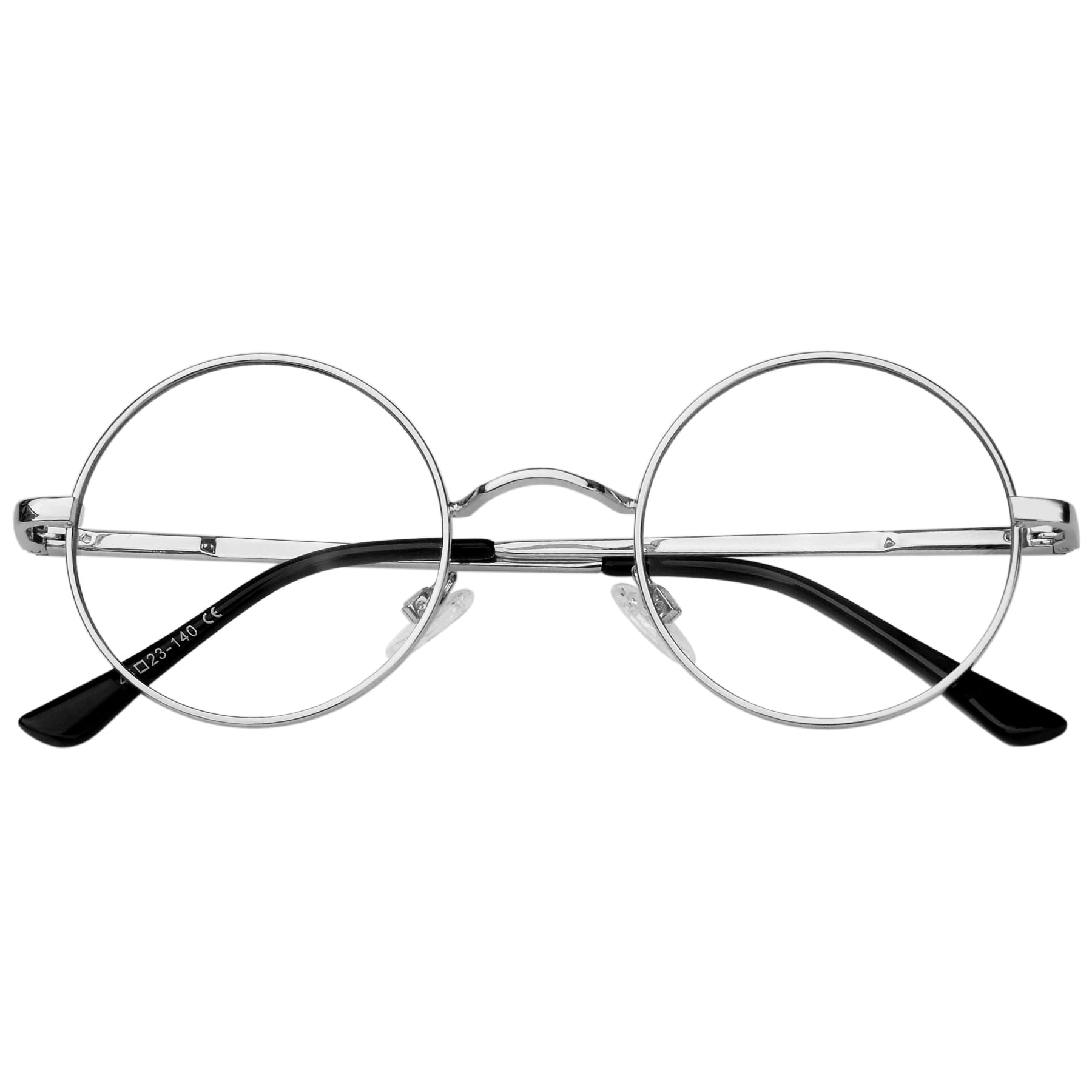 

KANASTAL Blue Light Blocking Round Glasses for Men and UV Ultra Clear Lenses Women, Protection, Lightweight, (Silver)