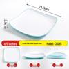 White Melamine Rectangular Banquet Plate - Large Size for Hotel Tableware, Perfect for Steamed Fish and Creative Stir-fry Dishes