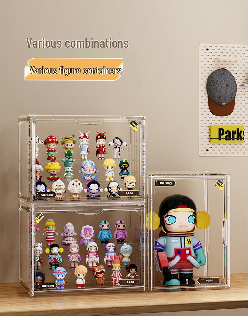 Acryl-Display-Ständer mit großer Kapazität und mehreren Ebenen: Staubdichte Blind Box & Figurenschrank