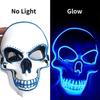 LED Light Halloween Skull Mask Horror Luminous Skull Mask LED Cold Light Mask  Halloween Party