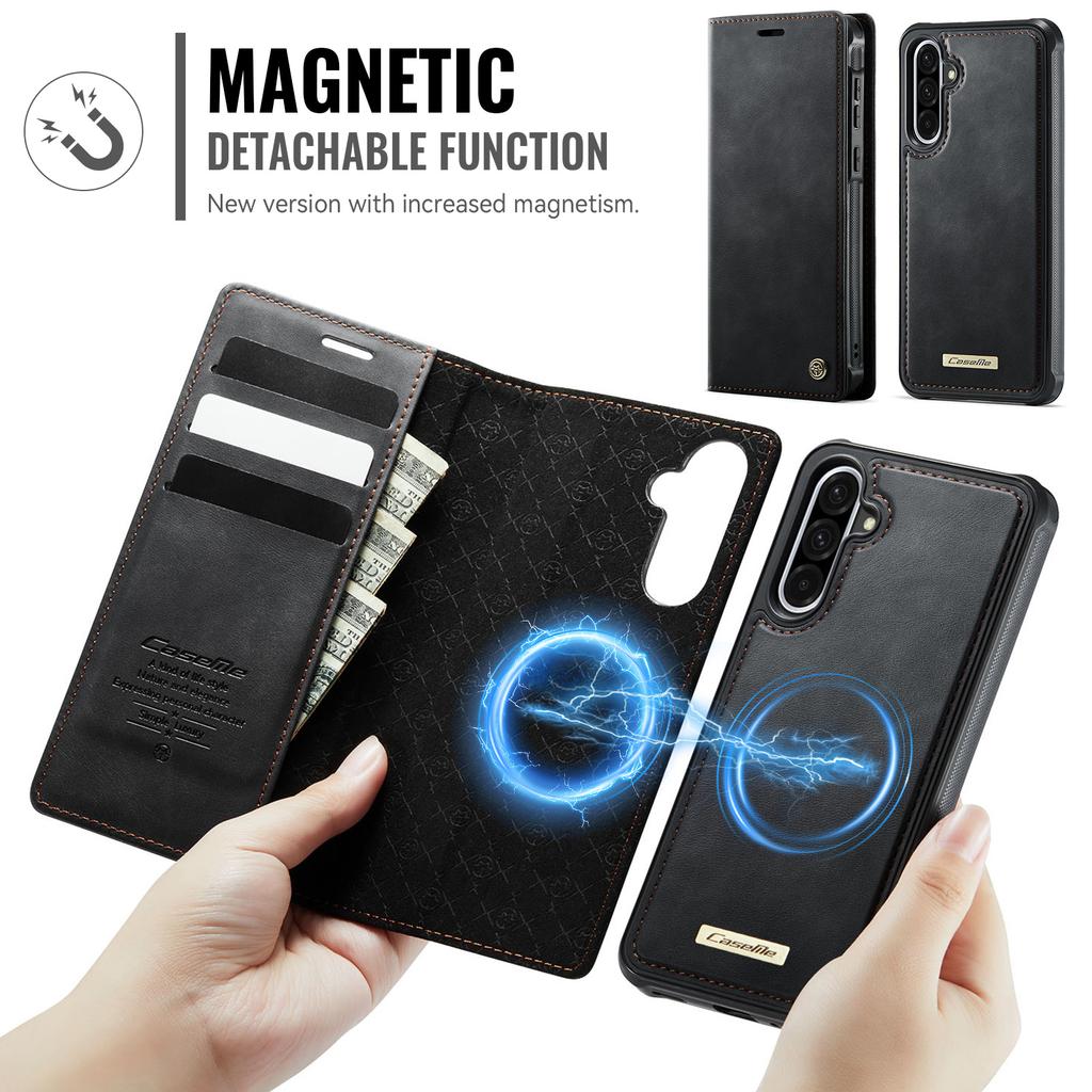 For Samsung Galaxy A36 5G Magnetic Case RFID Blocking Detachable Wallet Leather Phone Cover