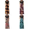 Stunning Women Boho Floral Long Maxi Dress For Cocktail Parties And Summer Events
