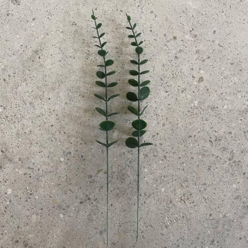Artificial Eucalyptus Spp Leaves With Plastic Material For Event Decor And Holiday Arrangements