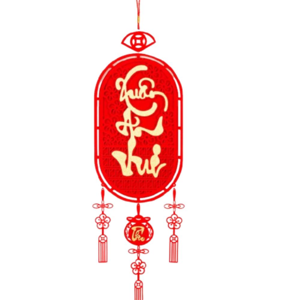 Traditional Fu Character Pendants Chinese Style 2025 New Year Door Couplet  New Year Gift