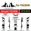 For Hyundai Tucson 2016-2021 Interior Central Control Panel Door Handle 5D Carbon Fiber Stickers Decals Car Styling Accessorie