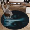 Wednesday Addams,Gothic Horror Chair Mat Round Rug Office Carpet, Non Slip, Suitable for Living Rooms, Bedrooms,Decor1205881a