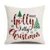Christmas Pillow Cover Letter Christmas Tree Sofa Pillow Cover Peach Skin Cushion Home Supplies