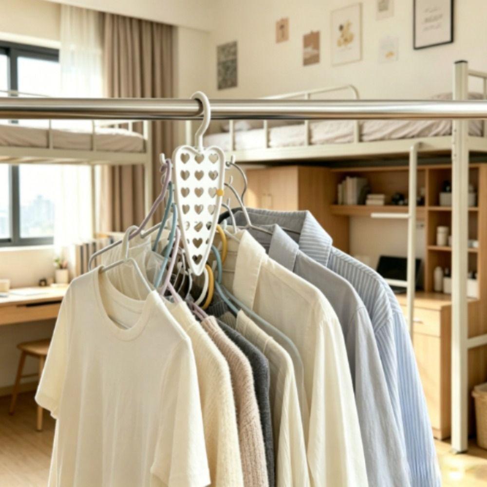 V Shaped Wall Mounted Rack Rotatable Hanger Organizer New Storage Rack for Wardrobe Dorm Room