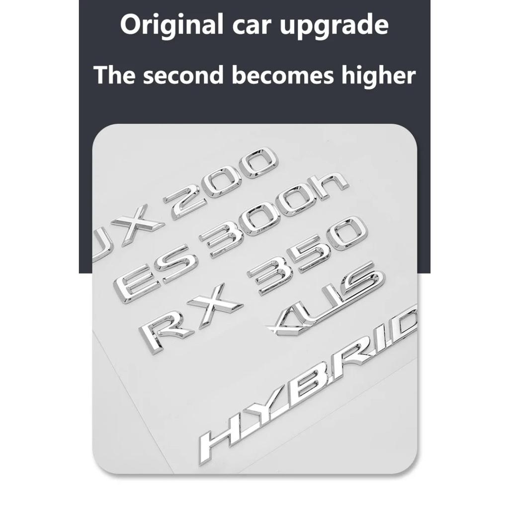 1Pc 3D ABS Car Side Fender Rear Trunk Number Letters Emblem Badge Sticker Decal
