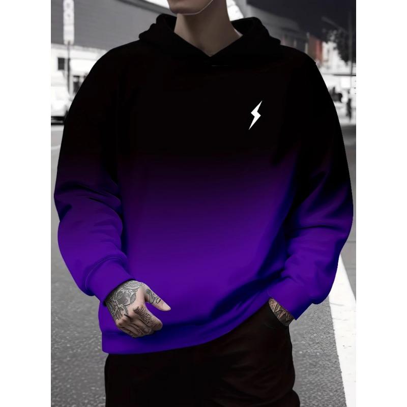 Autumn Winter Long Sleeved 3D Digital Printed Round Neck Pullover Sweatshirt for Men Loose Casual Hoodies & Sweatshirts Men’s