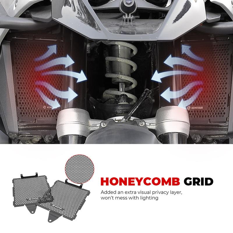 KEMITOUR Radiator Guard For BMW R1300GS & ADV Adventure 2023 2024 2025 Oil Cooler Cover Aluminium R 1300 GS Adv Motorcycle Parts