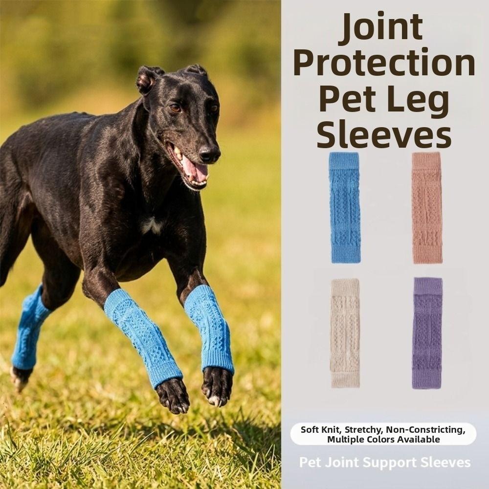 4Pcs Joint Protection Dog Elbow Cover Stretchy Pet Leg Warmer Comfortable Dog Knee Protector Sports