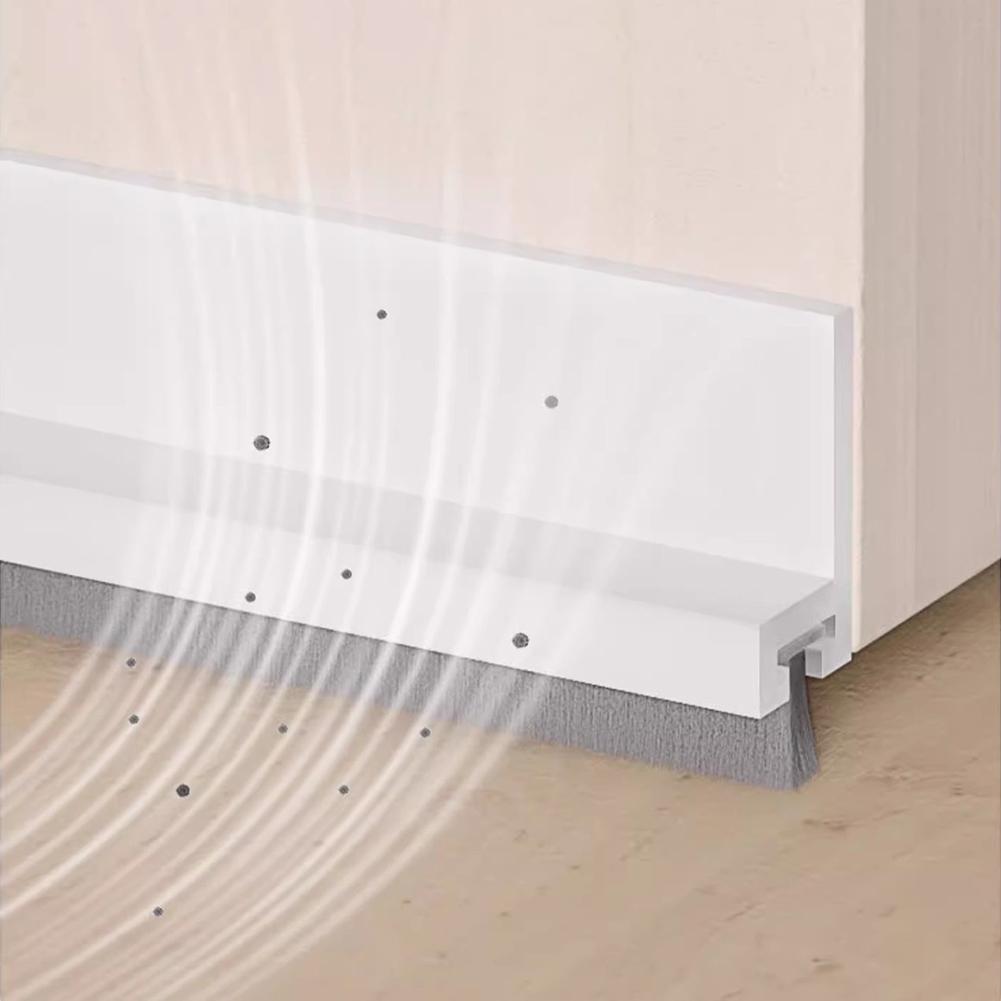 Spodní těsnící lišta ke dveřím Poddveřní zarážka proti průvanu Těsnící lišta do spodní spáry dveří Kartáč Počasí těsnění Proti chladu Blokátor mezer Kování