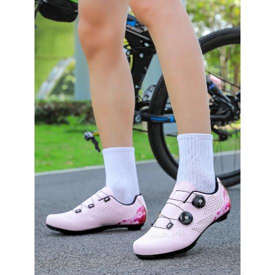 

Road Bike Lock Shoes, Comfortable Cycling Shoes for Men and Women, Hard-Soled, Lightweight, Breathable, Mountain Bike Professional Cycling Shoes 37