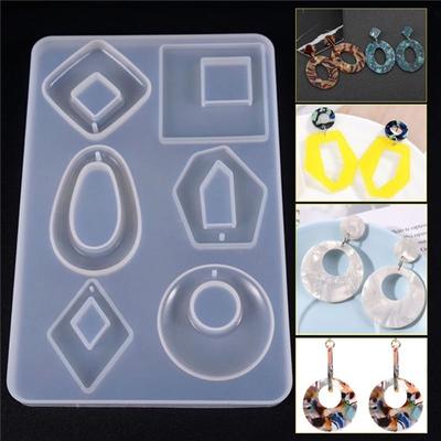 Transparent Silicone Mold Dried Flower Resin Decorative Craft DIY Pendant Earring Mold
