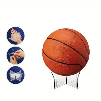 1 ks Odolný akrylový stojan na koule: Přenosný displejový doplněk pro basketbal, fotbal, fotbal, ragby a bowling!