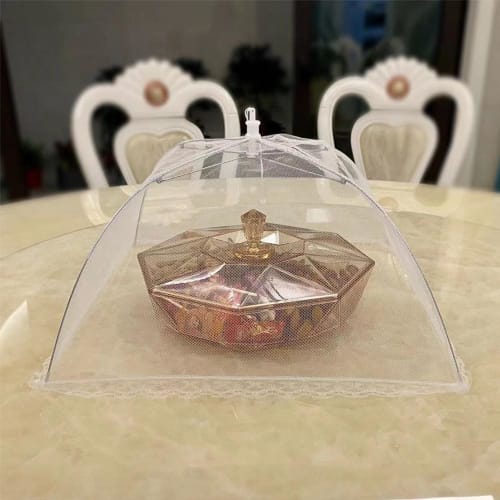 YANYULI Dining Table Cover, Mosquito Net, Hood Cover, 32*32cm, Set of 2, Mesh Hood Cover, Dustproof, Foldable, Easy To Store, Breathable, with Drawstr