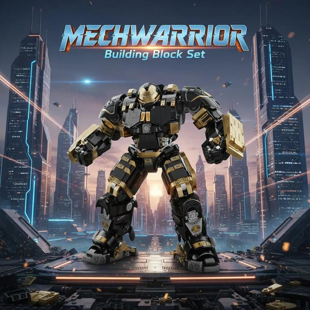 2348pcs Adult MechWarrior Model Building Blocks Set - Creative Collectible Home Decoration Easy To Assemble Exquisite Design