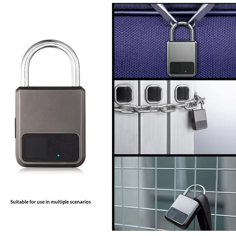 Biometric Smart Fingerprint Padlock Tuya App Control Waterproof Keyless Door Lock for Gym Lock School Backpack Luggage Security
