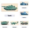 Wooden 3d Military Vehicle Construction Puzzle Toy For Kids Educational Play