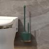 Silicone Wall Mount Toilet Brush Set Quick Dry Drain Base Efficient Gap Cleaning for Bathroom Use