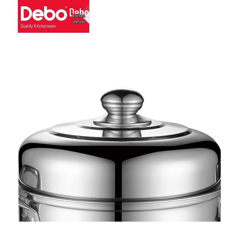 Debo DEP-239 26cm Edelstahl Doppel-Dampfgarer Topf