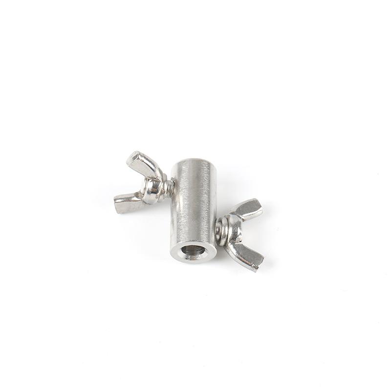 

10pcs 304 Stainless Steel Rope Manual Lock Catch Fasteners Butterfly Buckle For Steel Double Wire Rope Clip 1.5/2/3/4/5/6/8mm For 1.5mm wire