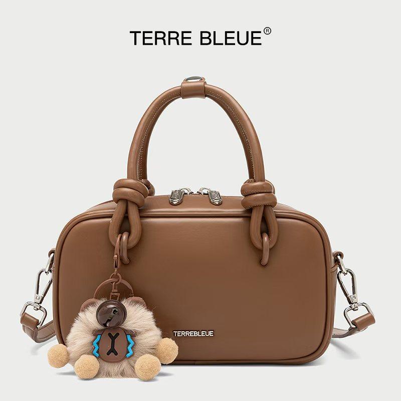 2025 Boston bag summer new model, niche design, high-end feel, women s fashion versatile crossbody bag коричневый