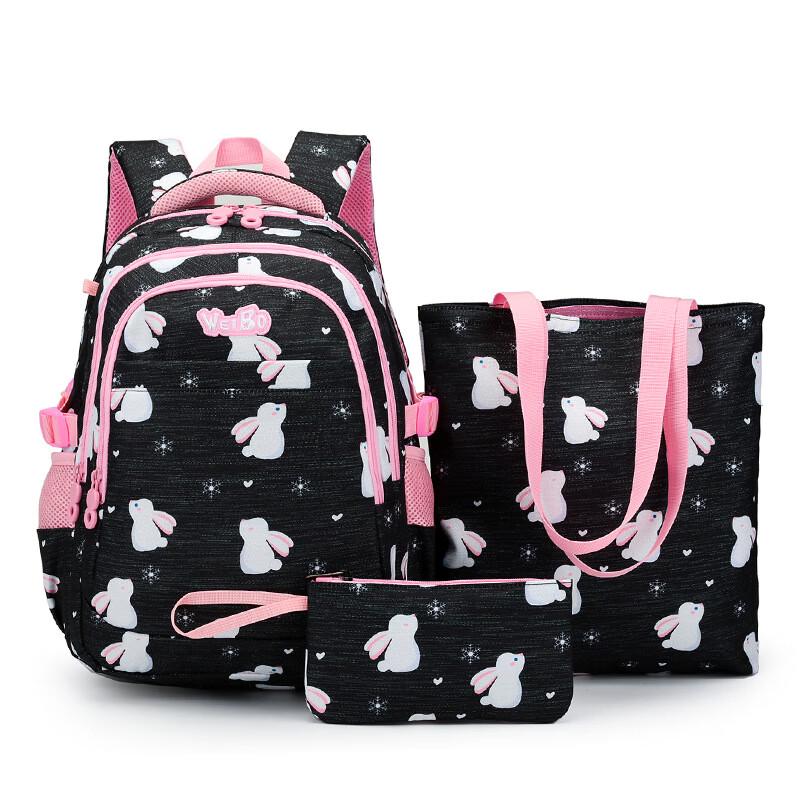 SAIERNA Korean Fashion Cartoon Print 3-Piece School Bag Set One Size