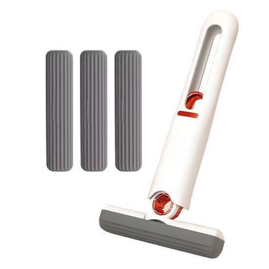 Taşınabilir Kendinden Sıkmalı Mini Mop Hızlı Temizlik Teleskopik Ellersiz Süngerli Silecek Güçlü Emici Kendinden Sıkmalı Mini Mop