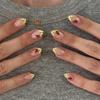 Le Fan Meijia 3D French Wearable Short Almond Flower False Nails