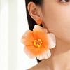 Fashion Exaggerated Flower Earrings Bohemian Vacation Temperament Petal Stud Earrings Summer Temperament Earrings Women